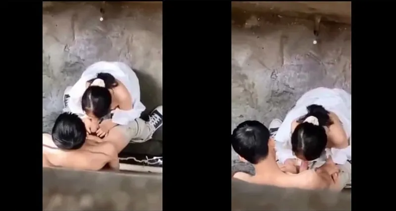 Quay lén em nữ sinh bj cho nhân tình trong hẻm